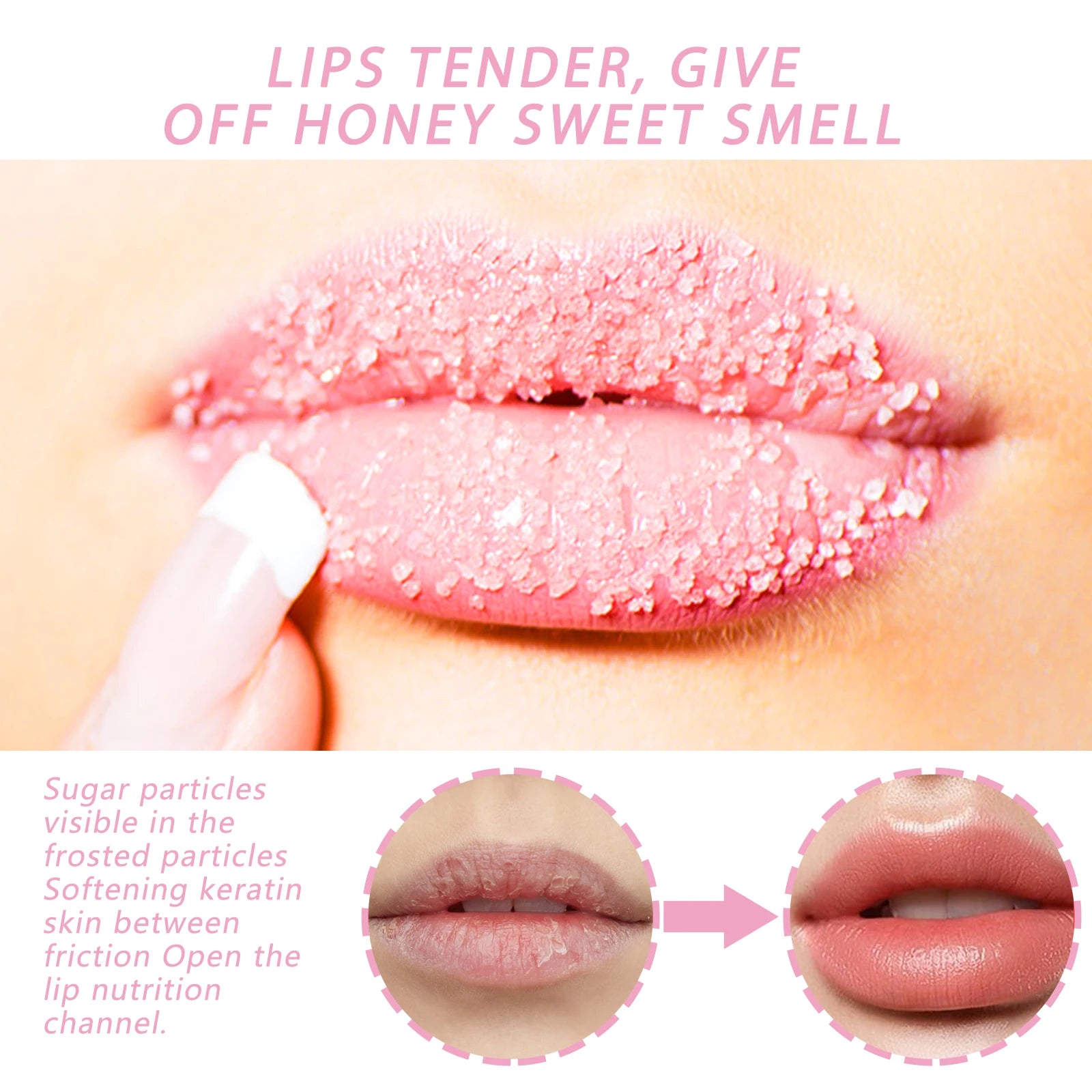 JAYSUING Sugar Lip Balm Fruite Fragrance Moisturizing