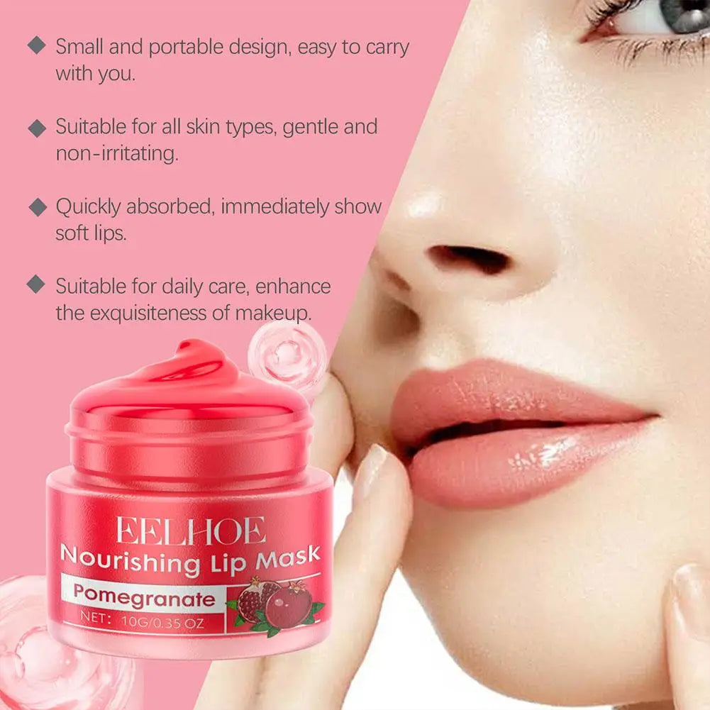 Red Pomegranate Lip Mask For Women Hydrating