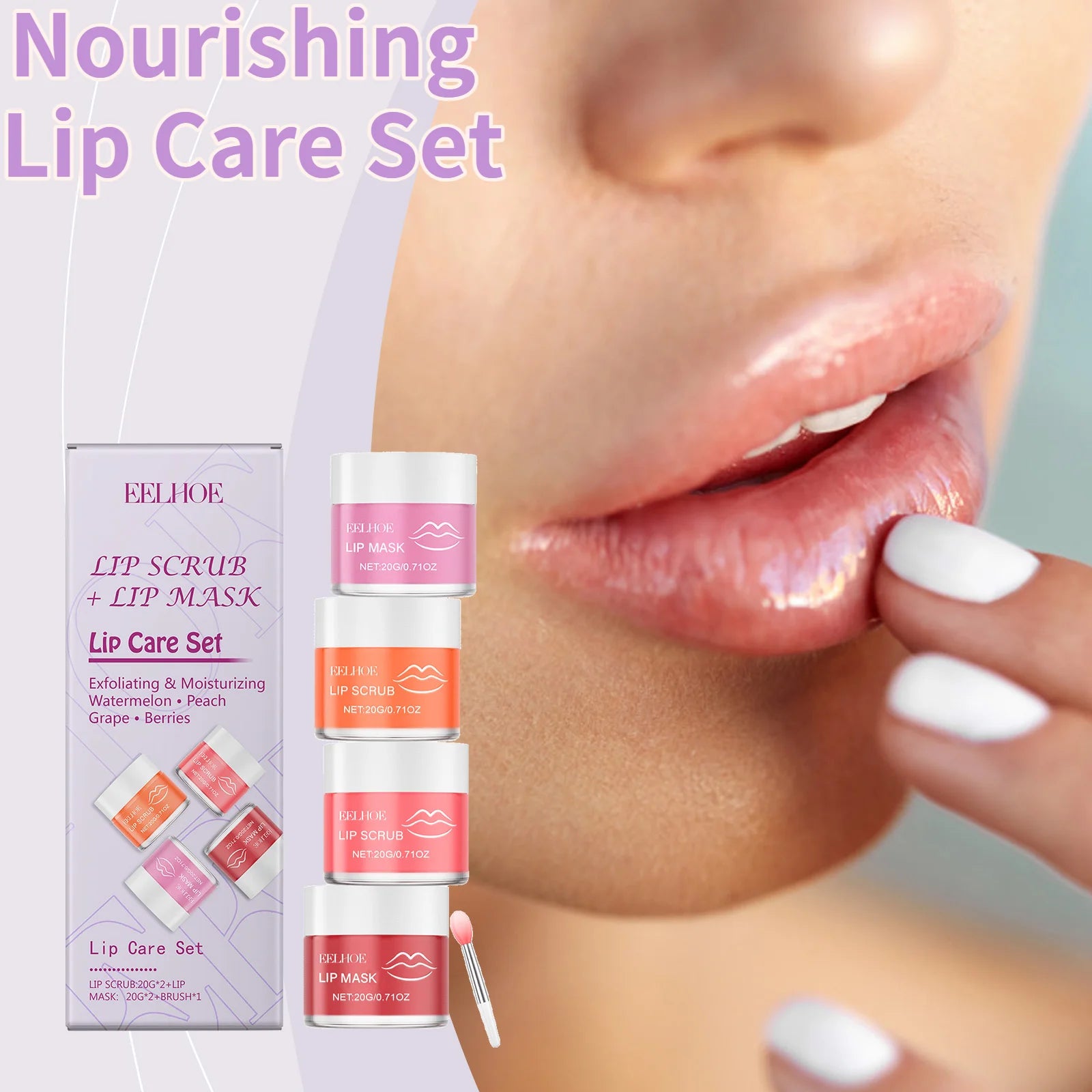 EELHOE Nourishing Lip Care Set Gentle Hydration